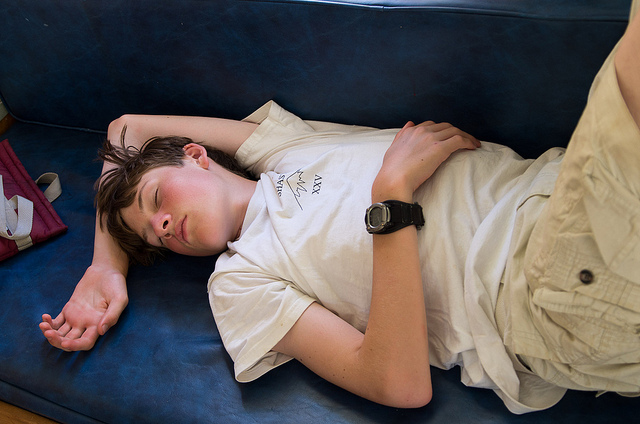 Teenager Sleeping