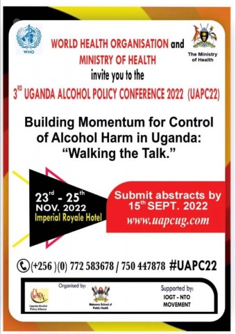 BUILDING MOMENTUM FOR CONTROL OF ALCOHOL  HARM IN UGANDA