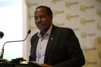 Dr.Richard Gakunju at the launch of  NACADA Strategic Plan