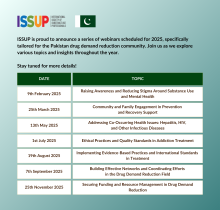 2025 Webinar Series for Pakistan’s Drug Demand Reduction Community